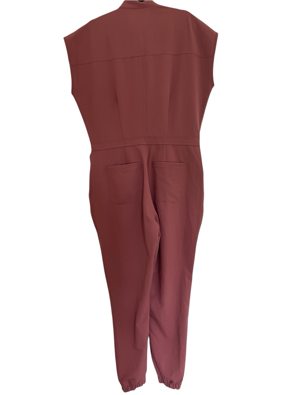 FIGS Rafaela Jogger Scrub Jumpsuit in mauve, Large Tall 31” - Picture 12 of 16